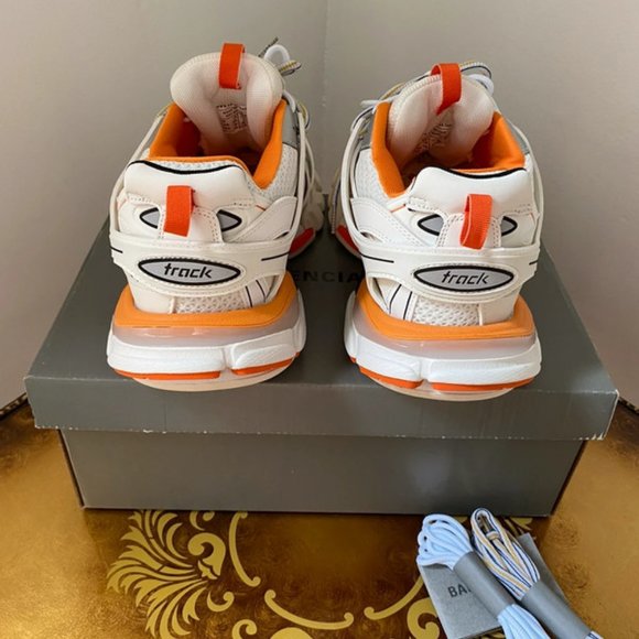 NEW Balenciaga Track White Orange - Picture 2 of 8